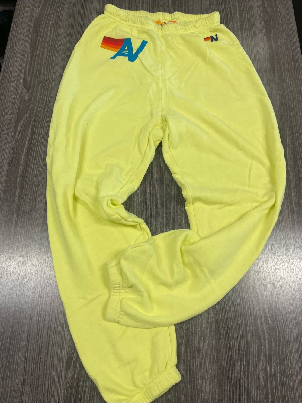 New aviator nation yellow sweats m